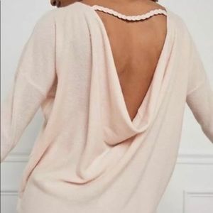 Anthropologie Rose Cashmere Sweater